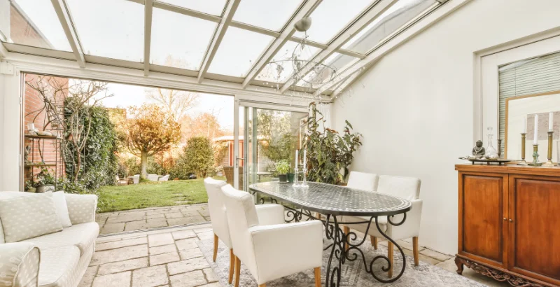 Landelijke veranda hout